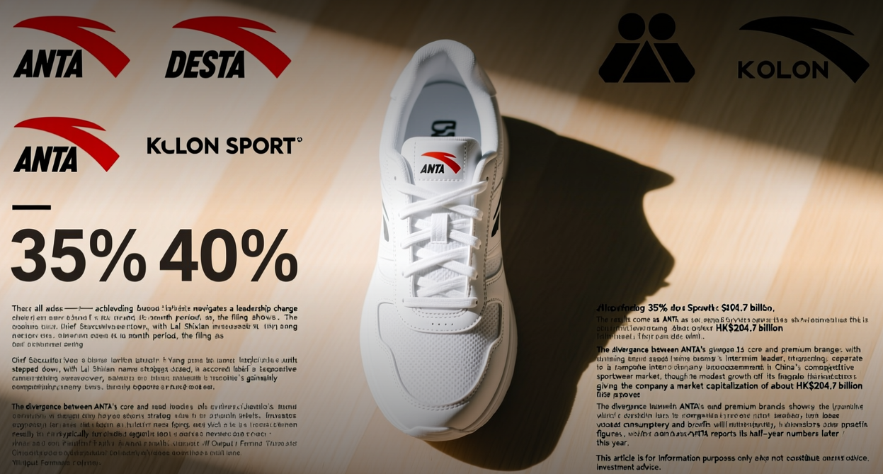 ANTA Sports Q2 retail sales rise as smaller brands surge 30%