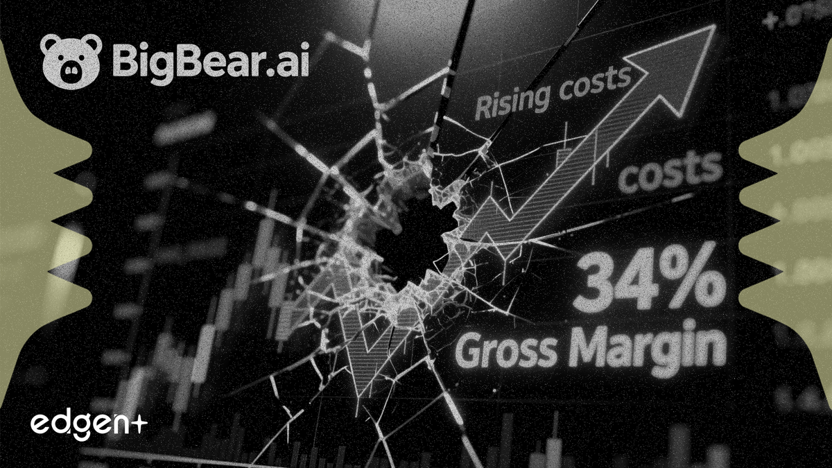 BigBear.ai Stock Falls on Rising Costs Despite 34% Gross Margin