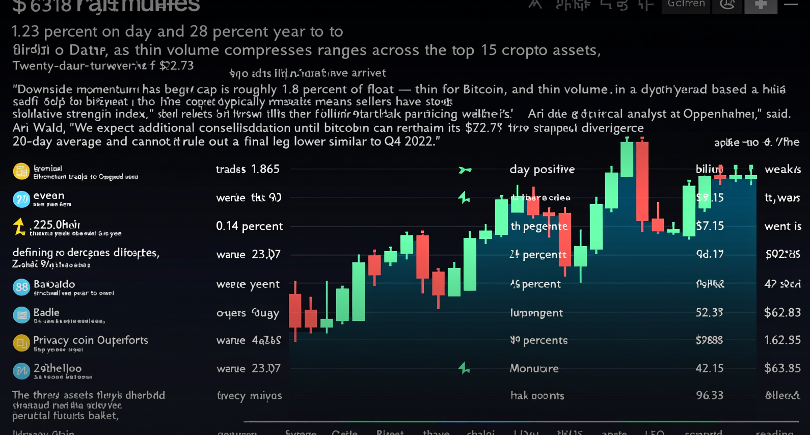 Bitcoin holds $63,000 as Hyperliquid and privacy coins lead 2026 gains