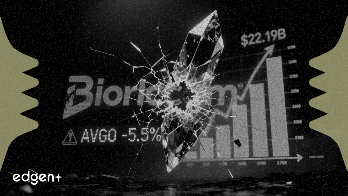 Broadcom revenue hits record $22.19B but shares fall 5.5% on AI guidance