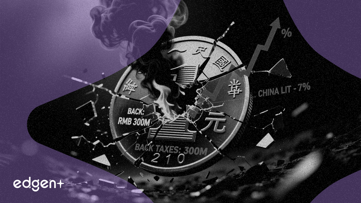 CHINA LIT 跌7%，子公司補繳人民幣3億元稅款