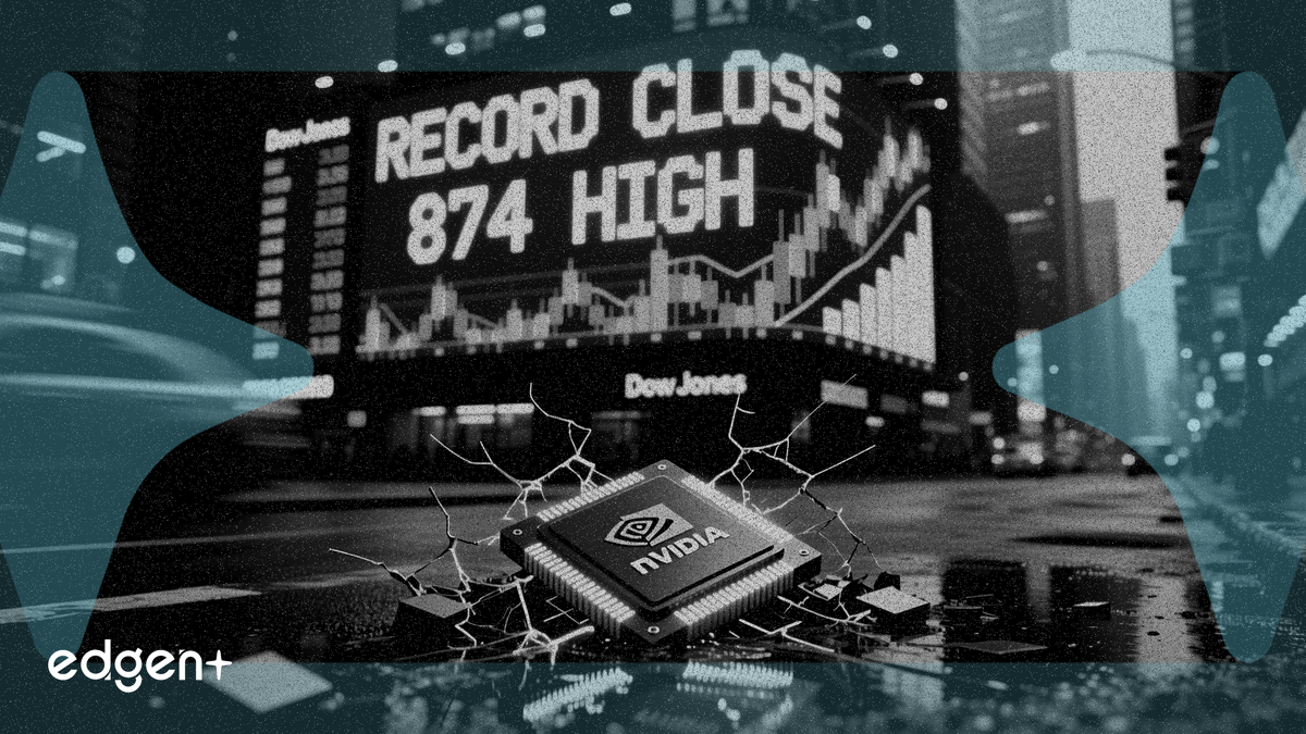 Dow surges 874 points to record close as investors rotate from AI chips