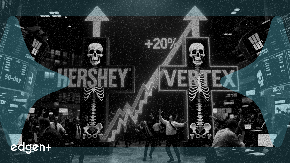 Hershey and Vertex flash death crosses as analysts see 20% upside