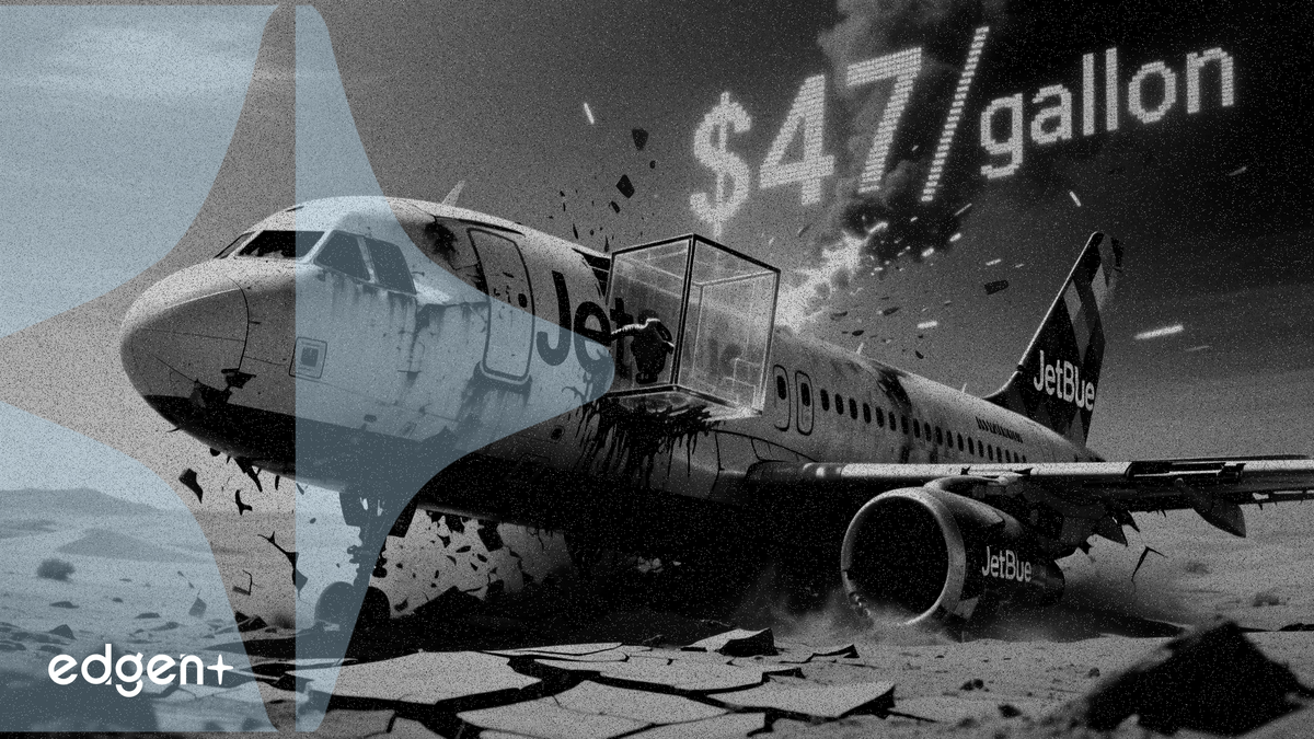 JetBlue slides as Iran war pushes fuel costs 47% higher