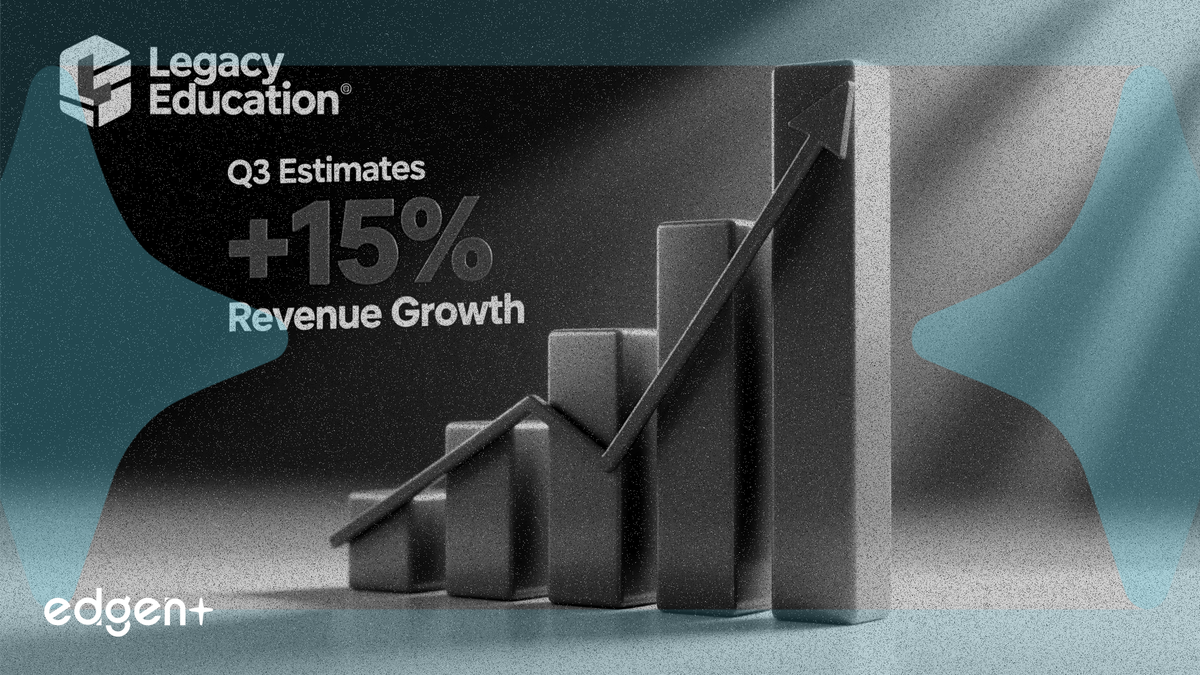 Legacy Education 第三季度業績超預期，營收增長 15%