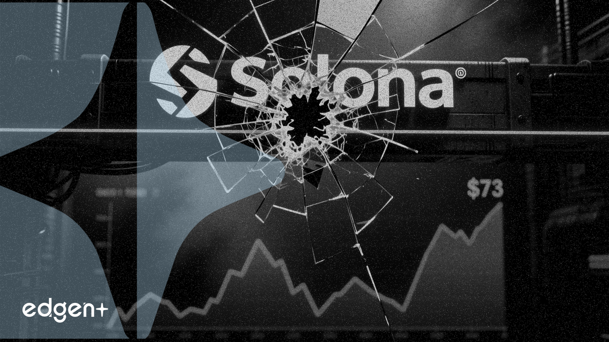Solana falls below $73 as multi-month support breaks, exposing deeper losses