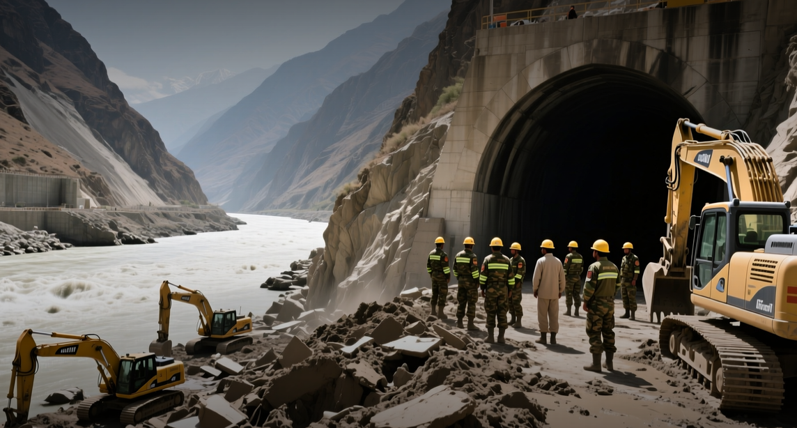 Two workers pulled alive from Nepal tunnel nine days after flood
