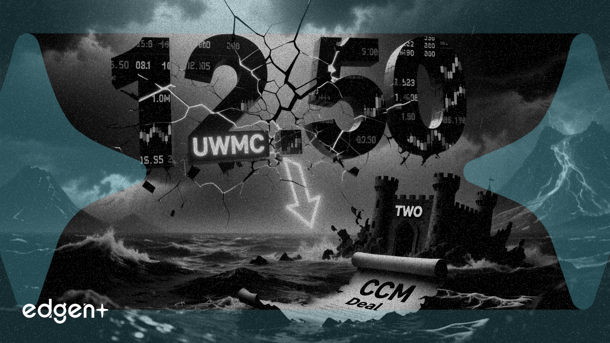UWMC 重申以每股 12.50 美元收購 Two Harbors，CCM 交易二度觸礁