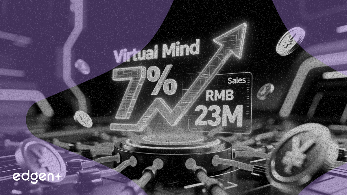 Virtual Mind jumps 7% after new unit posts RMB 23 million sales