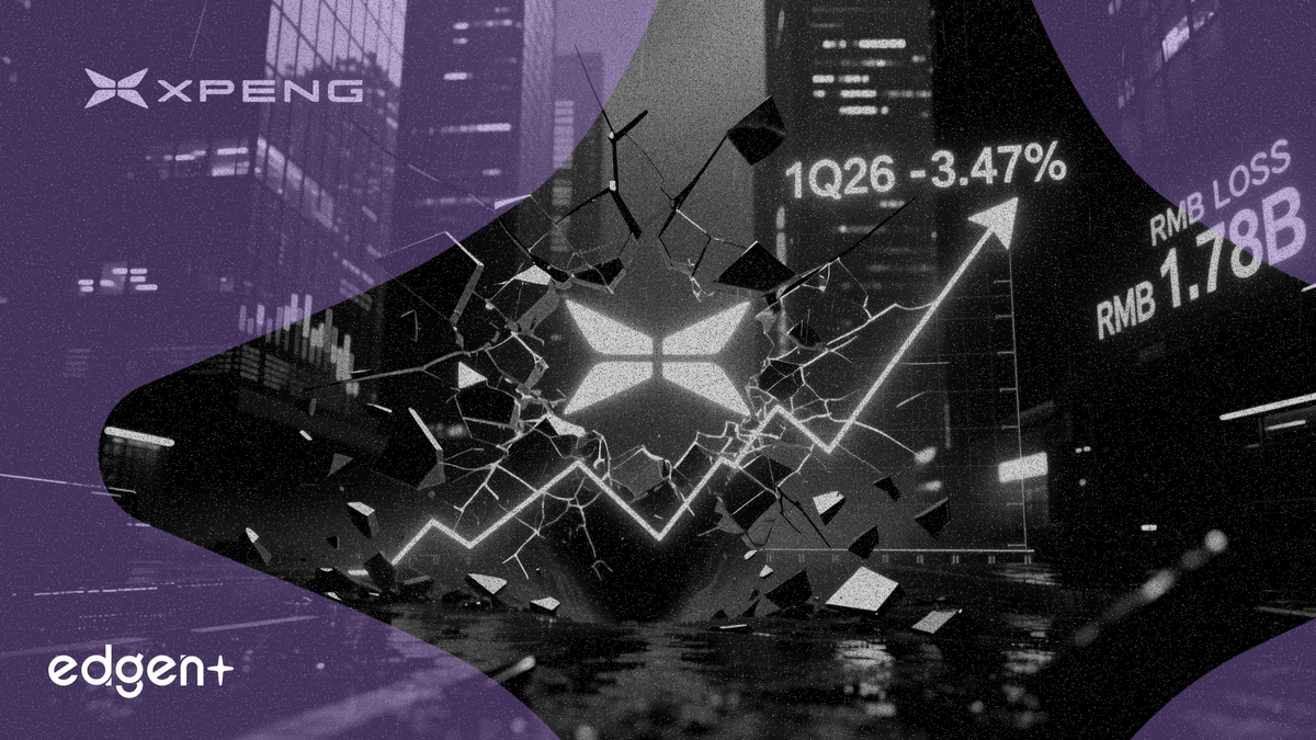 XPENG-W opens down 3.47% as 1Q26 loss widens to RMB1.78B