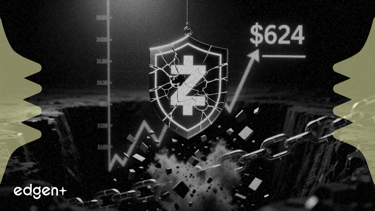 Zcash blockchain halts for 4 hours as ZEC price slides from $624